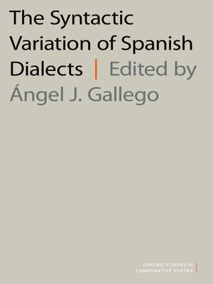cover image of The Syntactic Variation of Spanish Dialects